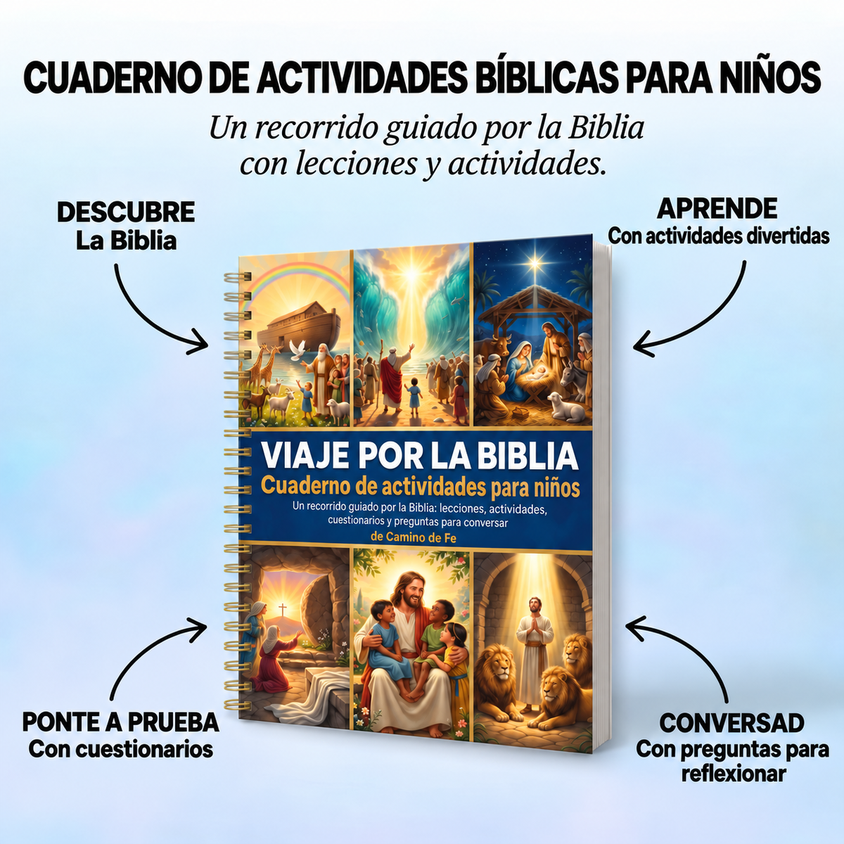 Viaje Bíblico: cuaderno de actividades para niños